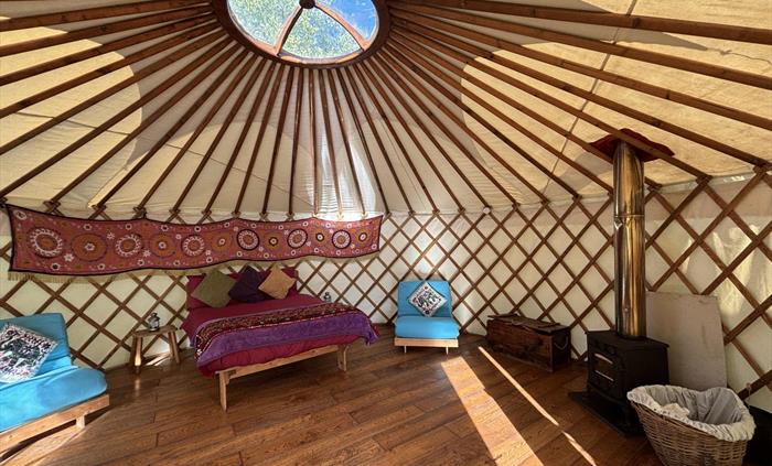 Interior of our Cosy Yurts